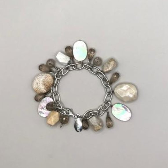 White House Black Market Silver-Tone Charm Bracelet - Picture 6 of 7